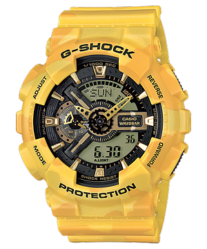 美品稼動品 G-SHOCK  GA-110CM-3AJF グリーンメタリックカモ